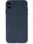 Apple iPhone Xs Kılıf Lansman Içi Kadife Nano Silikon - Lacivert 1