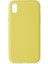 Apple iPhone Xr Kılıf Lansman Içi Kadife Nano Silikon - Sarı 1