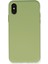 Apple iPhone Xs Kılıf Lansman Içi Kadife Nano Silikon - Yeşil 1