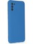 Samsung Galaxy A02S Kılıf Lansman Içi Kadife Nano Silikon - Mavi 3