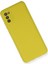 Samsung Galaxy A02S Kılıf Lansman Içi Kadife Nano Silikon - Sarı 2