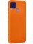 Realme C15 Kılıf Lansman Içi Kadife Nano Silikon - Turuncu 3
