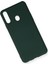 Samsung Galaxy A20S Kılıf Lansman Içi Kadife Nano Silikon - Koyu Yeşil 2