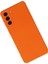 Samsung Galaxy S21 Plus Kılıf Lansman Içi Kadife Nano Silikon - Turuncu 2