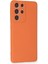 Samsung Galaxy S21 Ultra Kılıf Lansman Içi Kadife Nano Silikon - Turuncu 2