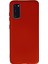 Samsung Galaxy S20 Kılıf Lansman Içi Kadife Nano Silikon - Kırmızı 1