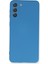 Samsung Galaxy S21 Plus Kılıf Lansman Içi Kadife Nano Silikon - Mavi 1
