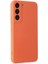 Samsung Galaxy S22 Kılıf Lansman Içi Kadife Nano Silikon - Turuncu 2