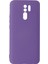 Xiaomi Redmi 9 Kılıf Lansman Içi Kadife Nano Silikon - Mor 1