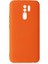 Xiaomi Redmi 9 Kılıf Lansman Içi Kadife Nano Silikon - Turuncu 1