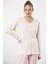 3366 Kadın Büyük Beden Uzun Kollu Pijama Takım-Pembe 1