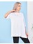ST000628 %100 Pamuk Bisiklet Yaka Boyfriend Örme T-Shirt 2