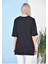 ST000628 %100 Pamuk Bisiklet Yaka Boyfriend Örme T-Shirt 2