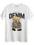 Denim Forever Tedy Bear Beyaz Tshirt 1