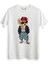Hip Hop Tedy Bear Beyaz Tshirt 1