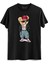 Hip Hop Tedy Bear Siyah Tshirt 1