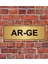 Altın Renk 10 x 20 cm Ar-Ge Yazılı Metal Yönlendirme Levhası 1