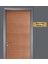 Altın Renk 10 x 20 cm Soyunma Odası -1 Yazılı Metal Yönlendirme Levhası 2