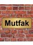 Altın Renk 10 x 20 cm Mutfak Yazılı Metal Yönlendirme Levhası 1