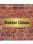 Altın Renk 10 x 20 cm Doktor Odası Yazılı Metal Yönlendirme Levhası 1