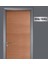 Gümüş Renk 10 x 20 cm Giriş Entry Yazılı Metal Yönlendirme Levhası 2