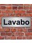 Gümüş Renk 10 x 20 cm Lavabo Yazılı Metal Yönlendirme Levhası 1