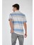 Minimalist Çizgili Polo Yaka Regular Fit Erkek T-Shirt - Günlük Kullanım 4