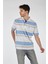 Minimalist Çizgili Polo Yaka Regular Fit Erkek T-Shirt - Günlük Kullanım 5