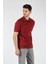 Polo Yaka Kısa Kollu Bordo Erkek T-Shirt MS7927 1