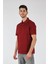 Polo Yaka Kısa Kollu Bordo Erkek T-Shirt MS7927 4