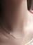 925A Gümüş Snake Chain Erkek Kadın Zincir Kolye 1mm İnce Zincir Kolye 3