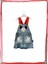 Kız Bebek Minnie Mause Temalı Kot Elbise 1