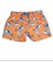 Köpek Balığı Desenli Hemen Kuruyan Turuncu Erkek Çocuk Bebek Şort Mayo , Çocuk Deniz Şortu 1