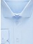 GM2024700273 Klasik Yaka Slim Fit Armürlü Mavi Erkek Gömlek 2