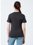 222 LCF 242021 Bisiklet Yaka Oversized Baskılı Antrasit Kadın T-Shirt 5