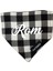 Isme Özel Siyah Kare Kedi ve Köpek Tasma Fular Bandana 2