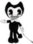 30CM Bendy Peluş Oyuncaklar Sevimli Oyun Korku Bendy Bondı (Yurt Dışından) 1