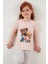Baskılı Bisiklet Yaka Pamuklu T Shirt Kız Çocuk T Shirt 6211034 2