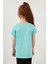 Baskılı Bisiklet Yaka Pamuklu T Shirt Kız Çocuk T Shirt 6211034 5