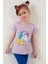 Baskılı Bisiklet Yaka Pamuklu T Shirt Kız Çocuk T Shirt 6211035 2