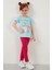 Baskılı Bisiklet Yaka Pamuklu T Shirt Kız Çocuk T Shirt 6211044 3