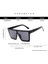 Kare Güneş Kadınlar Vintage Boy Güneş Gözlükleri Kadın Büyük Çerçeve Shades Lady UV400 (Yurt Dışından) 5