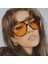 Trendler Pilot Güneş Gözlüğü Kadınlar Vintage Sarı Marka Tasarımcısı Sunglass Kadın Büyük Boy Popüler Gözlük UV400 (Yurt Dışından) 2