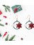 Yılbaşı Küpe Penguen Noel Hediyeler Takı Hayvanlar Festival Sunarlar Kar Tanesi Kulak Yüzükler Snating Snating Moda Parti Kadınlar Için - Kar Tanesi Bulut (Yurt Dışından) 5