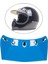 Motosiklet Kask Visor Tepe 5-Snap Açık Yüz Koruyucu Yedek Parçalar Mavi Değiştirir (Yurt Dışından) 3