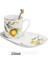 250 ml Fransız Retro Çaydanlık Kahve Kupa Kaşık Set Altın Kenar Fincan Firması Çilek Çiçek Büyük Çay Fincanı Öğleden Sonra Çay Restoran Kafe | Kupalar 1