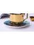 Avrupa Yaratıcı Kahve Fincanı Tam Çiçek Yansıma Ayna Kupası Seramik Kahve Kupa Kaplama Fincan Daire Çay Bardağı Seti Tazas Drinkware | Kahve Kupaları ve kupalar (Yurt Dışından) 3