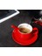 Cappuccino Latte Mavi Dağ Kahve Süt Kupası |kahve Fincanı ve Tabağı Seti 3