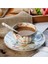 Avrupa Kemik Çini Kahve Fincanı ve Tabağı Romantik Çiçek Çay Seti Espresso Düğün Hediyesi Parti Drinkware | Kahve Kupası Setleri 3