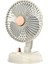 F10 Taşınabilir Sessiz Masaüstü Retro Hareketli Kafa USB Fan Süt Beyaz (Yurt Dışından) 1